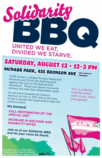 Ottawa Solidarity BBQ Poster