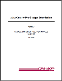 Pre Budget 2012
