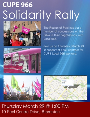 CUPE 966 Solidarity Rally