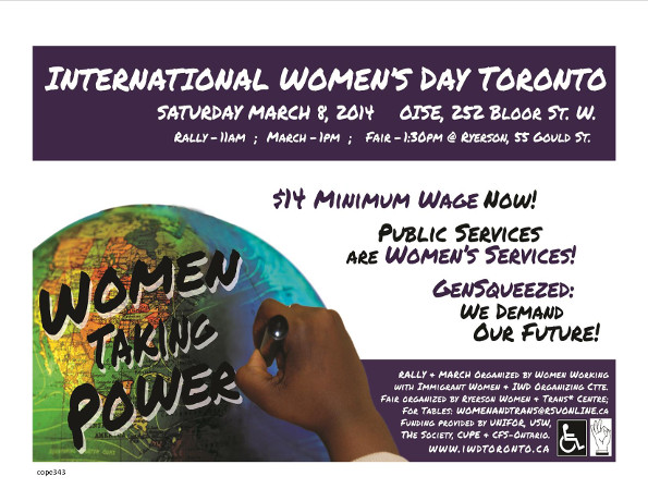 International Women's Day Toronto Banner