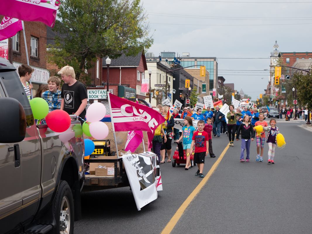 Children march at Peterborough Pride 2014