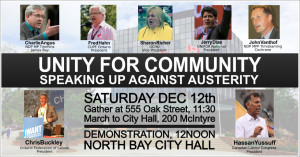 North Bay: Unity for our Community Demonstration @ North Bay City Hall | North Bay | Ontario | Canada