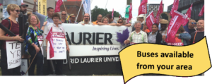 Wilfrid Laurier Strike Rally @ Wilfrid Laurier Gates | Waterloo | Ontario | Canada