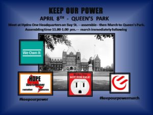 Marche pour conserver nos services d’électricité – Avec notre hôte Libby Keenan, agricultrice @ Siège social d'Hydro One | Toronto | Ontario | Canada