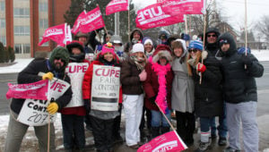 Rally in support of CUPE 2073 @ Picket Line | Windsor | Ontario | Canada