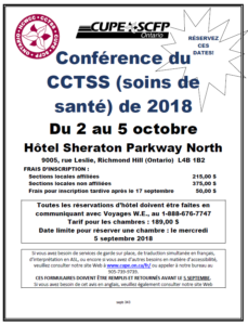 Conférence du CCTSS de 2018 @ Hôtel Sheraton Parkway North | Richmond Hill | Ontario | Canada