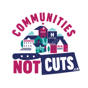 Communities Not Cuts logo
