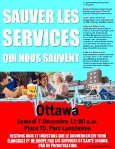 Sauver les services qui nous sauvent @ TD Place Arena | Ottawa | Ontario | Canada