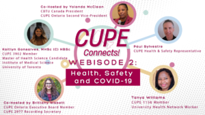 Le SCFP se connecte! Webisode 2 : Santé et sécurité en période de COVID-19