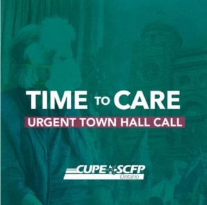 Assemblée téléphonique urgente du SCFP sur les soins de longue durée