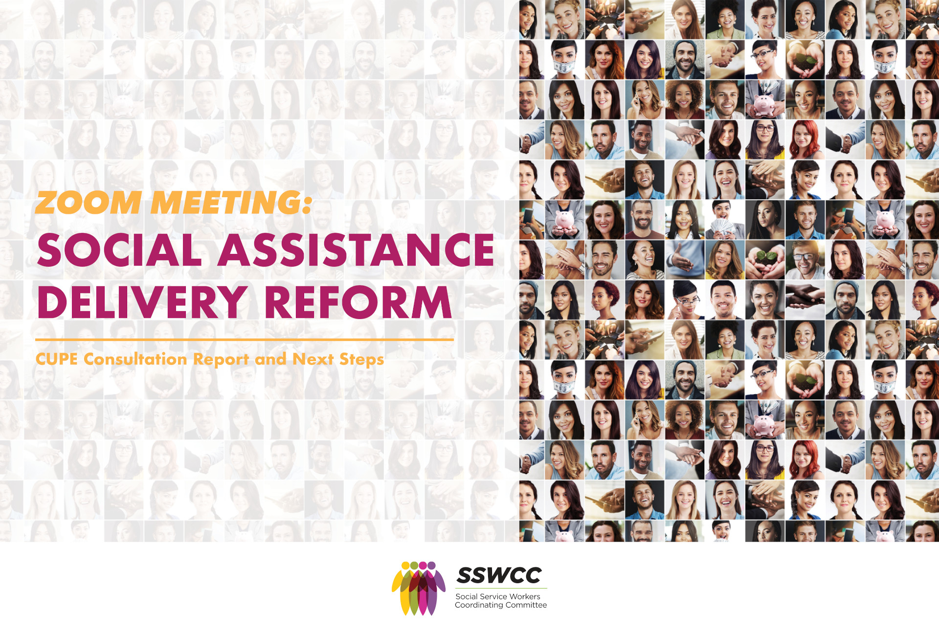 Social Assistance Delivery Reform Zoom Meeting CUPE Ontario