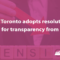 City of Toronto adopts resolution calling for transparency from OMERS