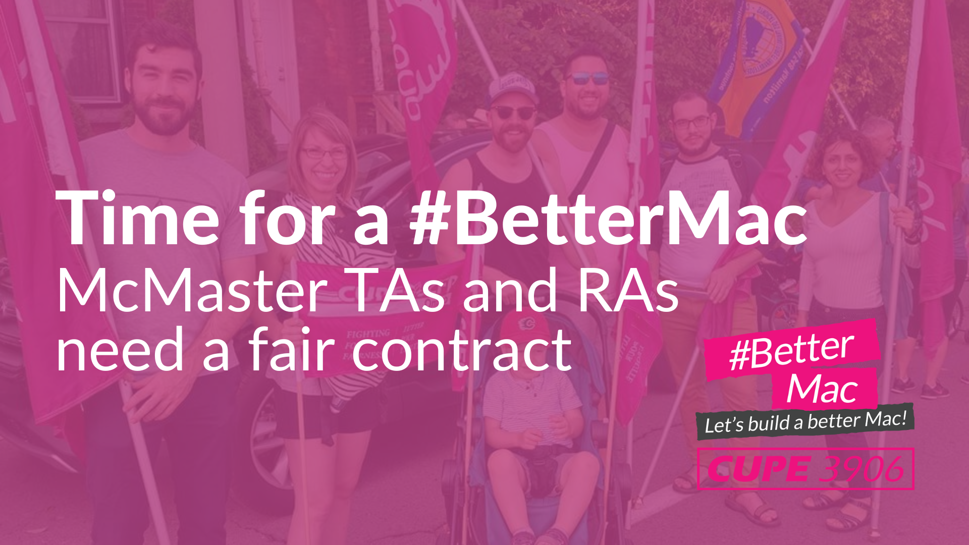 Tome for a #BetterMac McMaster TAs and Ras need a fair conreact