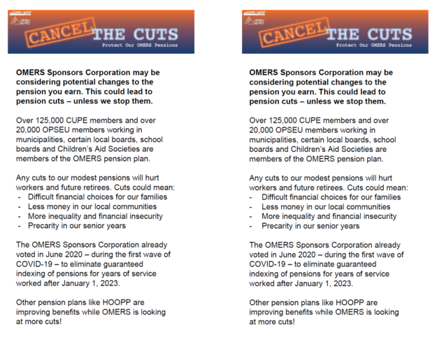 OMERS Cancel the Cuts Flyer-EN