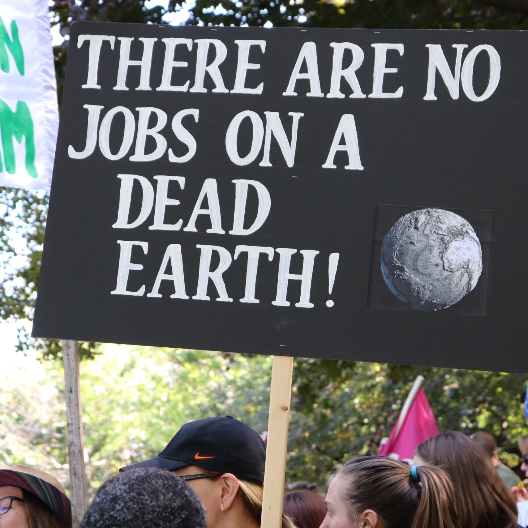 Tere are no jobs on a dead earth