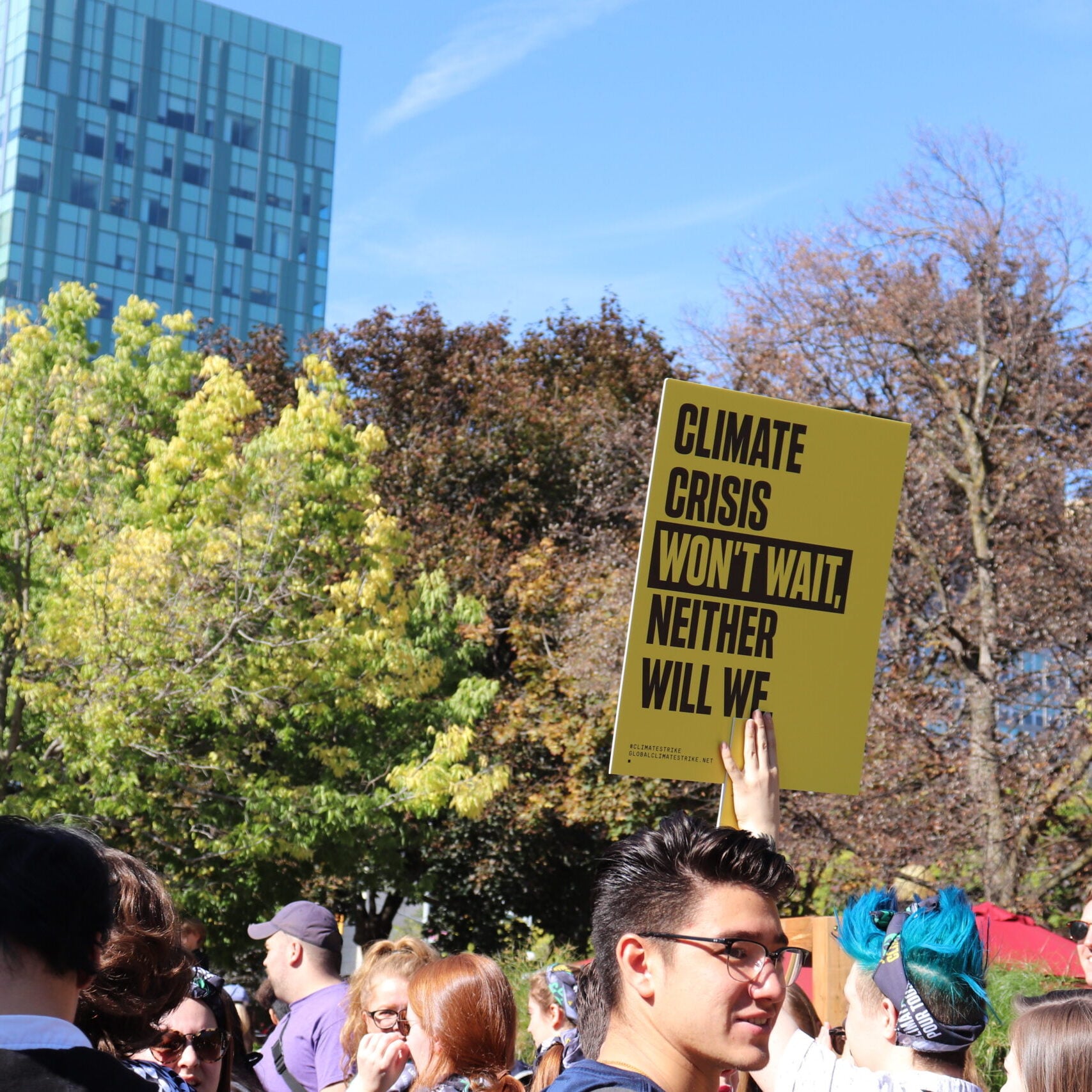 Climate crisis wont wait 
neither will we 