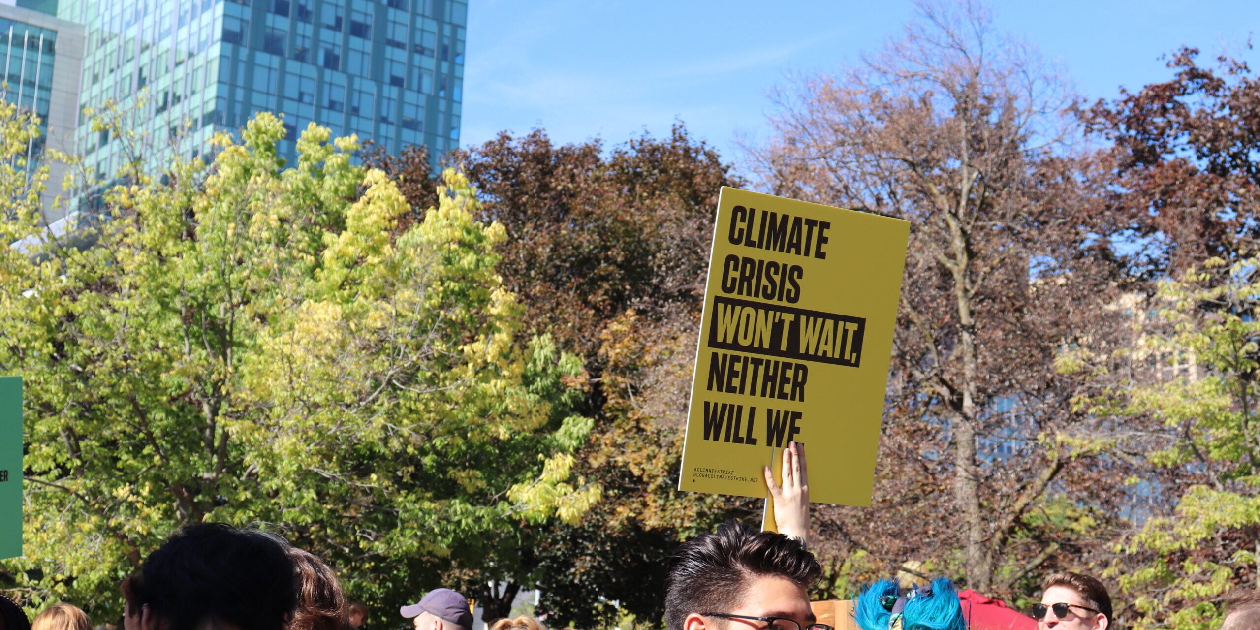 Climate crisis wont wait 
neither will we 