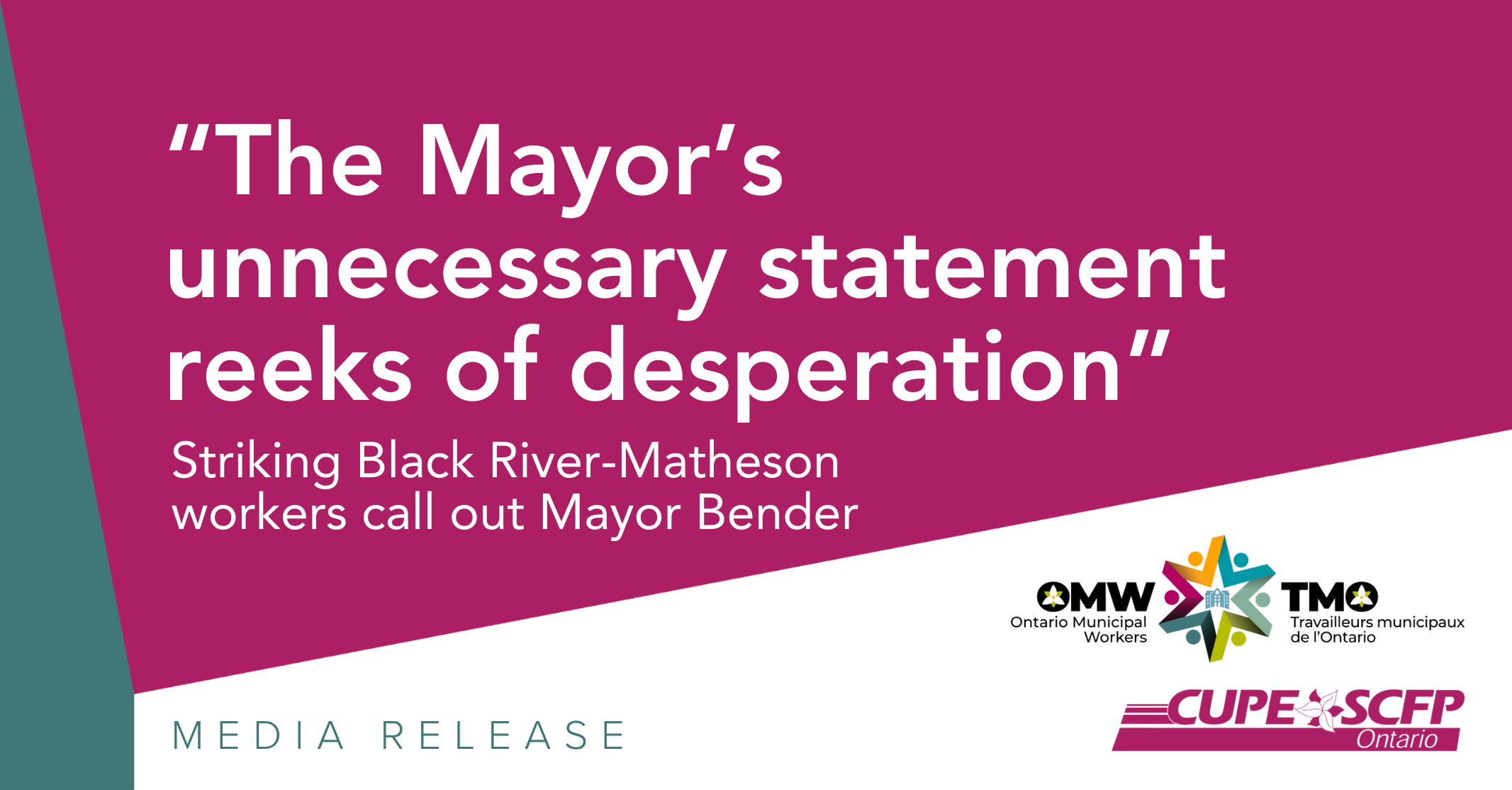 “The Mayor’s unnecessary statement reeks of desperation”: Striking ...